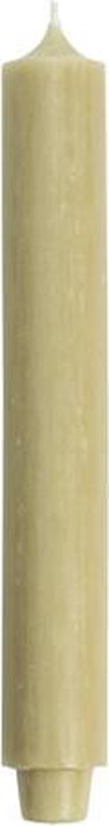 Rustik Lys Dinerkaarsen dik (3.2) Beige Olive/ Beige olijf 10 stuks