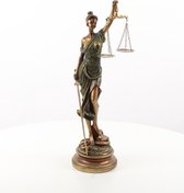 Beeld - Vrouwe Justitia - resin - 52,9cm hoog