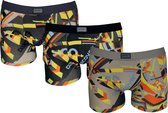 Boxershorts met kleurrijke fantasieprint 3-pack maat – L