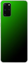 Samsung Galaxy S20 Plus - Smart cover - Groen Zwart - Transparante zijkanten