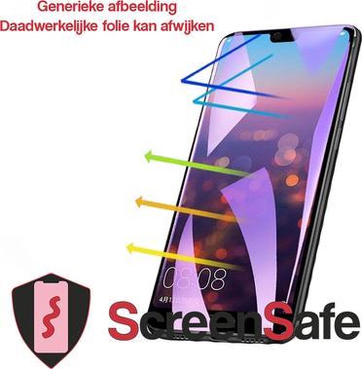 ScreenSafe High Definition Hydrogel screenprotector Wiko Sunny2 Plus Slagvast / Anti-Blue (AAA)