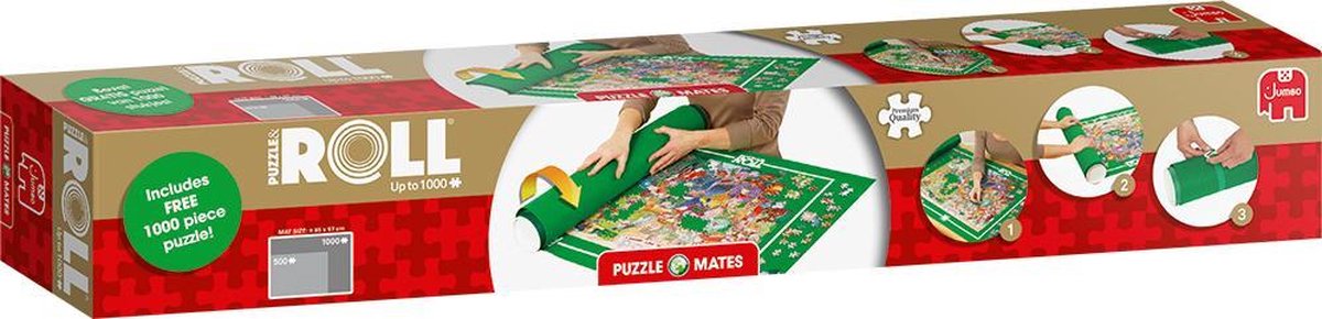 Jumbo Puzzle & Roll + Puzzel 1000 stukjes - 70x100cm - Puzzelmat