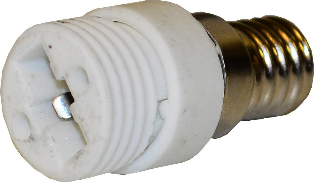 Lamphouder adapter - E14 mannelijk - G9 vrouwelijk - Wit - 2 stuks