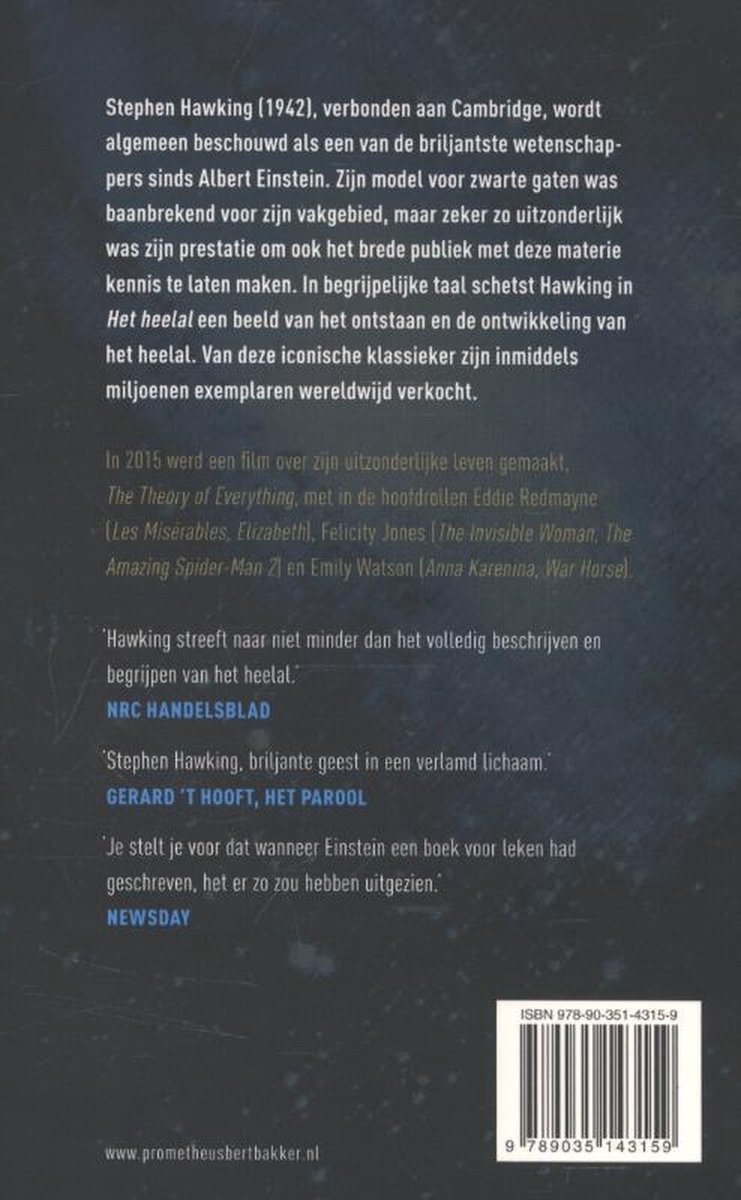 Informatie - Het heelal - back cover