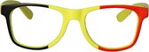 Folat Verkleedbril België 15 X 5 Cm Abs Geel/rood/zwart