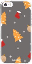 Casetastic Apple iPhone 5 / iPhone 5S / iPhone SE Hoesje - Softcover Hoesje met Design - Christmas Decoration Print