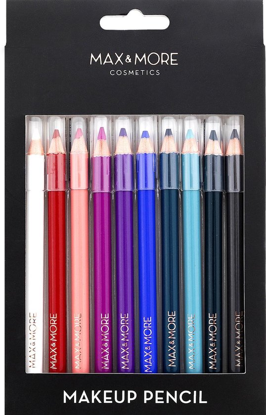 Oogpotloden Max & More - Makeup pencils - 10 stuks - Makeup potloden