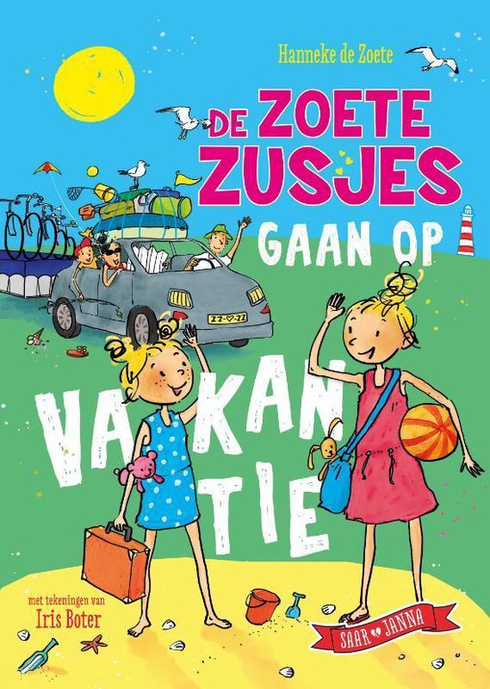 Boek: De Zoete Zusjes gaan op vakantie, geschreven door Hanneke de Zoete