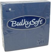 Bulkysoft | Servetten 2-laags | Blauw | 33x33cm | 50 stuks