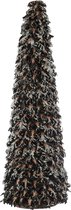 J-Line Kegel Kerstboom Staand Denappels Zwart Gesuikerd Large