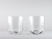 2 Verres à Bières / Gin / Water WAVE 9 cm de haut 250 ml Dutch Design Maarten Baptist Verre en cristal sans plomb