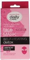 Sence Beauty Gezichtsmasker Self Heating Detox - Set van 2 gezichtsmasker - Voor alle huidstypes