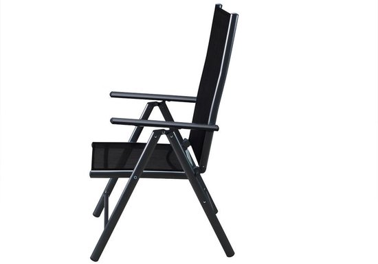 Casaria Tuinset Bern – 4 Stoelen & 1 Tafel Aluminium - Antraciet