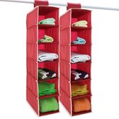 Kastorganizer (set van 2 stuks) Rood-Wit