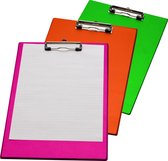 LPC Klembord klembord clipboard neon roze - A4 - 10 stuks