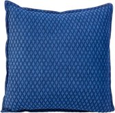 Oneiro's Luxe Sierkussen CASE Blauw - 45 x 45 cm - sierkussens - Nylon - polyester - luipaard - interieur - kussens woonkamer - kussens - woonaccessoires - sierkussens groen