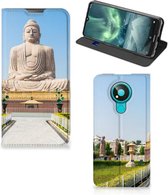 Bookcase Nokia 3.4 Smartphone Hoesje Boeddha