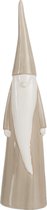 J-Line Kerstman Porselein Beige Large Set van 2 stuks