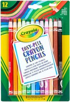 Crayola - Pelbare Waskrijt Potloden - 12 Stuks