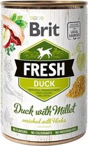 Brit Fresh Duck met gierst, 400 g x 3 stuks
