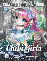 Chibi Girls Grayscale Coloring Book - Jade Summer - Kleurboek voor volwassenen