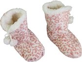 Hoog Model Pantoffel Panter Balletjes - Roze - Maat 37 / 39