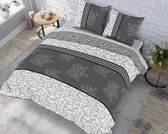 Dekbedovertrek Grey Nature 100% katoen Flanel 2-Persoons - 200x200/220 cm + 2 slopen 60x70 cm