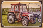 Massey Ferguson 250 tractor cabine trekker Reclamebord van metaal METALEN-WANDBORD - MUURPLAAT - VINTAGE - RETRO - HORECA- BORD-WANDDECORATIE -TEKSTBORD - DECORATIEBORD - RECLAMEPL