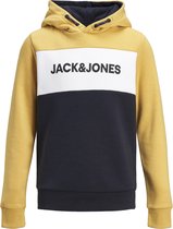 JACK&JONES JUNIOR JJELOGO BLOCKING SWEAT HOOD NOOS JR Jongens Trui - Maat 152