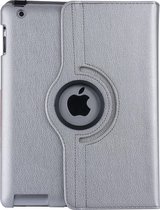 Apple iPad 2-3-4 Book case Zilver Book Case Tablethoes - 360 graden draaibaar