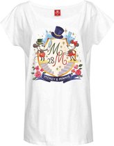 Disney Disney Dames Tshirt -XL- Mickey & Minnie 28 Wit