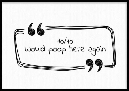 Poster Revue Toilettes - 50x70 cm - Poster Toilettes - WALLLL