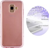 BackCover Layer TPU + PC - Telefoonhoesje - Hoesje voor Samsung A8 Plus - Roze