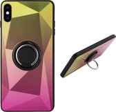 BackCover met Ring - Telefoonhoesje - Hoesje Aurora voor Apple iPhone Xs - Goud Roze