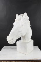 Resin Beeld Paardenhoofd 64.4 cm hoog.