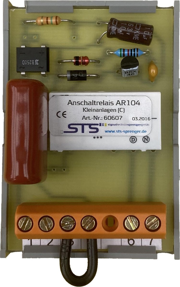Goedkoopste TELEFOONBEL-INSCHAKELRELAIS AR-104C voor DIN-rail montage (met behuizing) 60607