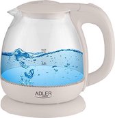 Top Choice - Waterkoker - met led - glas - 1 liter - creme