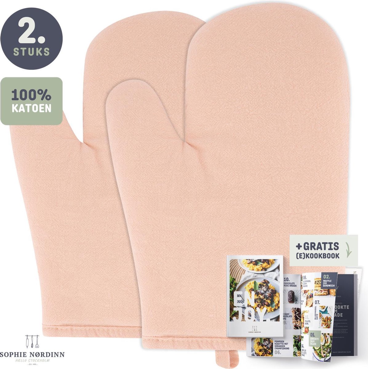 Handschoenen van Sophie Nordinn® - Handschoen Nora (Roze) - Universele wanten 2 Stuks - Sophie Nørdinn