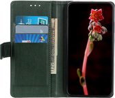 Motorola Moto G 5G Hoesje Portemonnee Kunstleer Book Case Groen