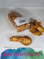 gouden ballonnen 50 stuks, 27 cm latex  Kindercrea