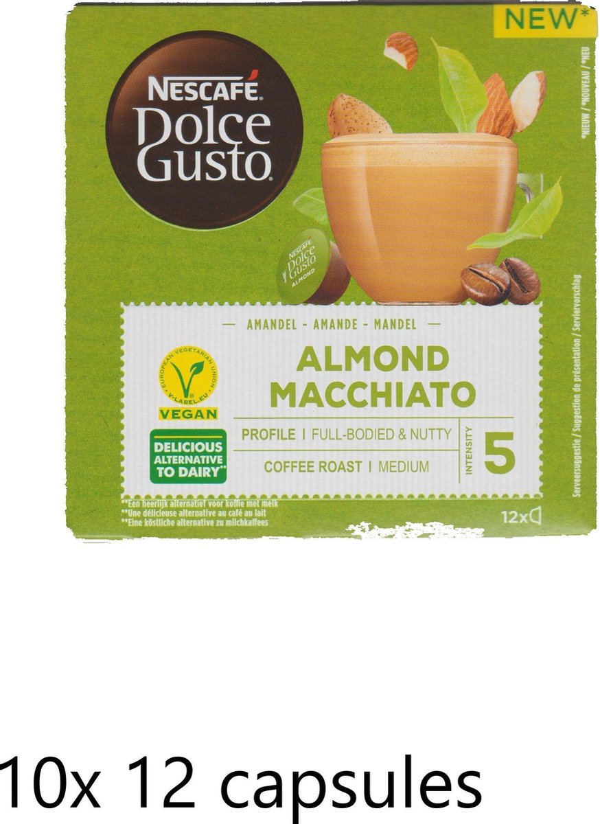 Nescafé Dolce Gusto® - Macchiato aux amandes - vegan - conditionnement  multiple 10x 12... | bol.com