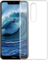 Hoesje CoolSkin3T - Telefoonhoesje voor Nokia 5.1 Plus - Transparant wit