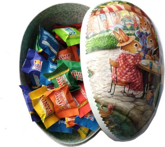 Oeuf de Pâques Nestler en karton avec image nostalgique 15 cm rempli des 50  pièces de... | bol.com