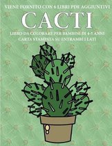 Libro da colorare per bambini di 4-5 anni (Cacti)