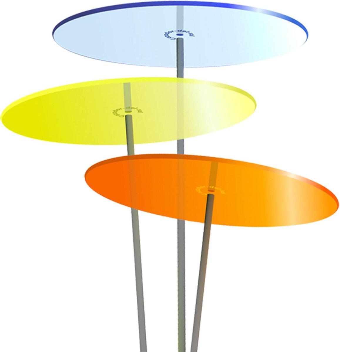 Zonnevangers Cazador Del Sol - tuin decoratie voor buiten - Combi Ø200mm x 175cm Set2