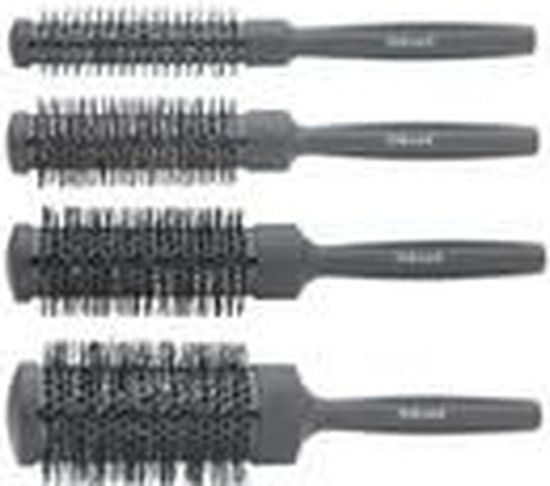 Kit Rond Set 4 Brosses Thermiques Noir Sibel