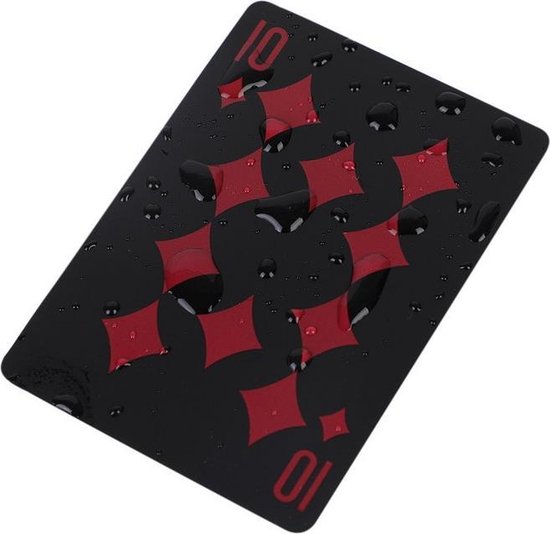 Thumbnail van een extra afbeelding van het spel MyStand® Luxe Speelkaarten Waterdicht | Special Edition Pokerkaarten - Poker Kaartspel - Spel Kaarten | Rood/Zwart