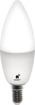 Qnect Smart Home - SH-LE14W, WiFi Warm/wit licht LED Lamp, E14, dimbaar met Google Home, Amazon Alexa, Wit