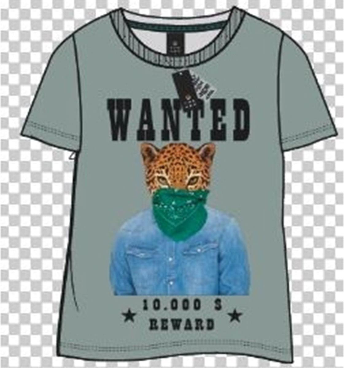The New t-shirt jongens - groen - Titus TN3332 - maat 98/104