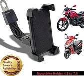 Support moto universel | Support de montage de miroir | Envoyer le support du téléphone | Scooter | Les Activa | Vélo | Moteur | Téléphone mobile jusqu'à 4,8 à 7,6 pouces